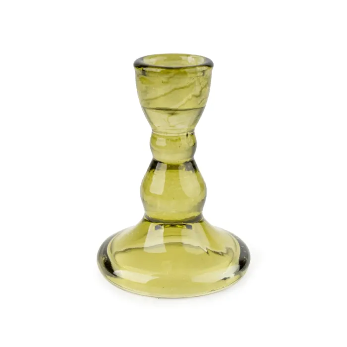 Candlelight Small Candleholder - Green